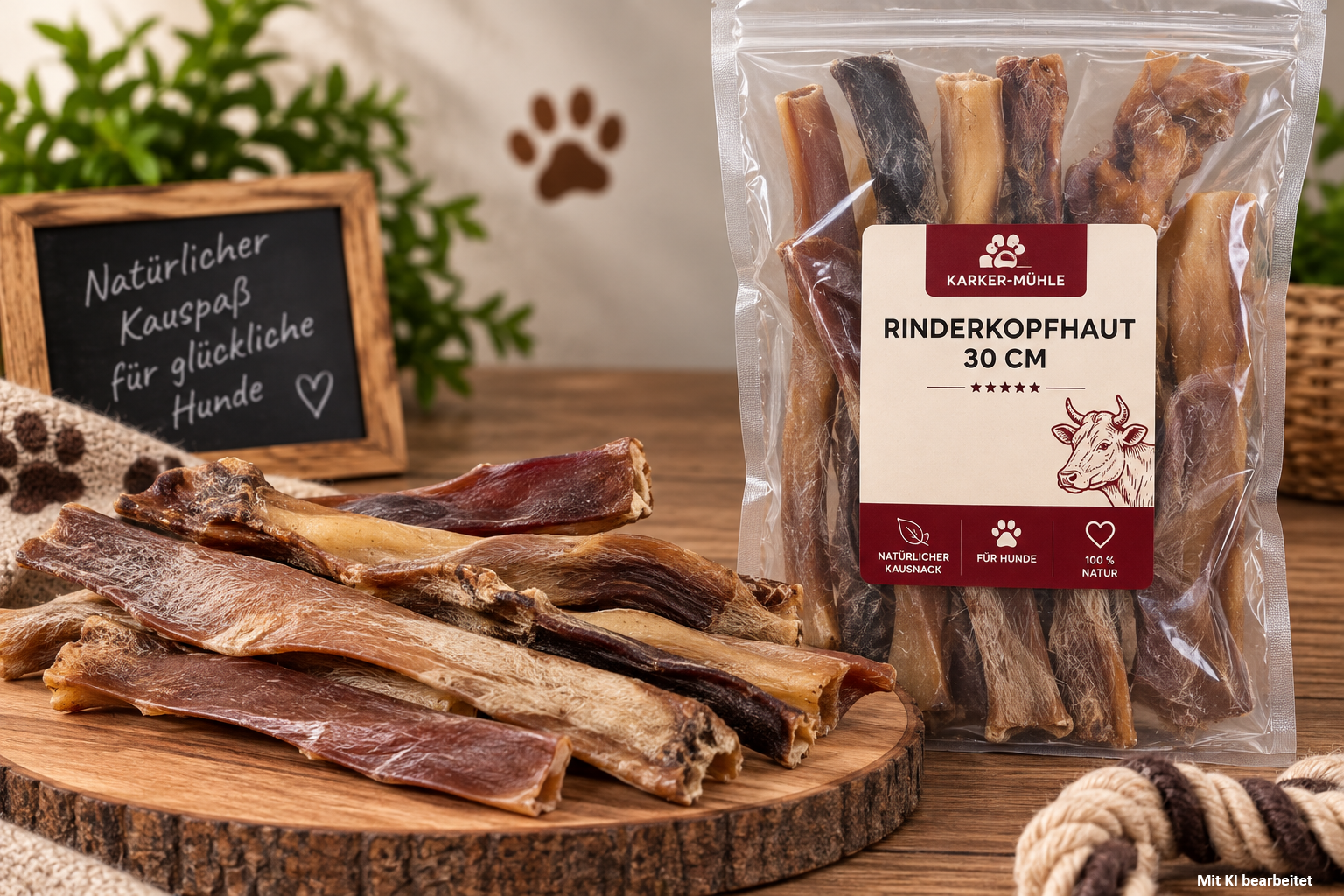 Rinderkopfhaut 30 cm